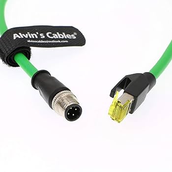Amazon | Alvin's Cables M12 4 pin オス to RJ45 オス